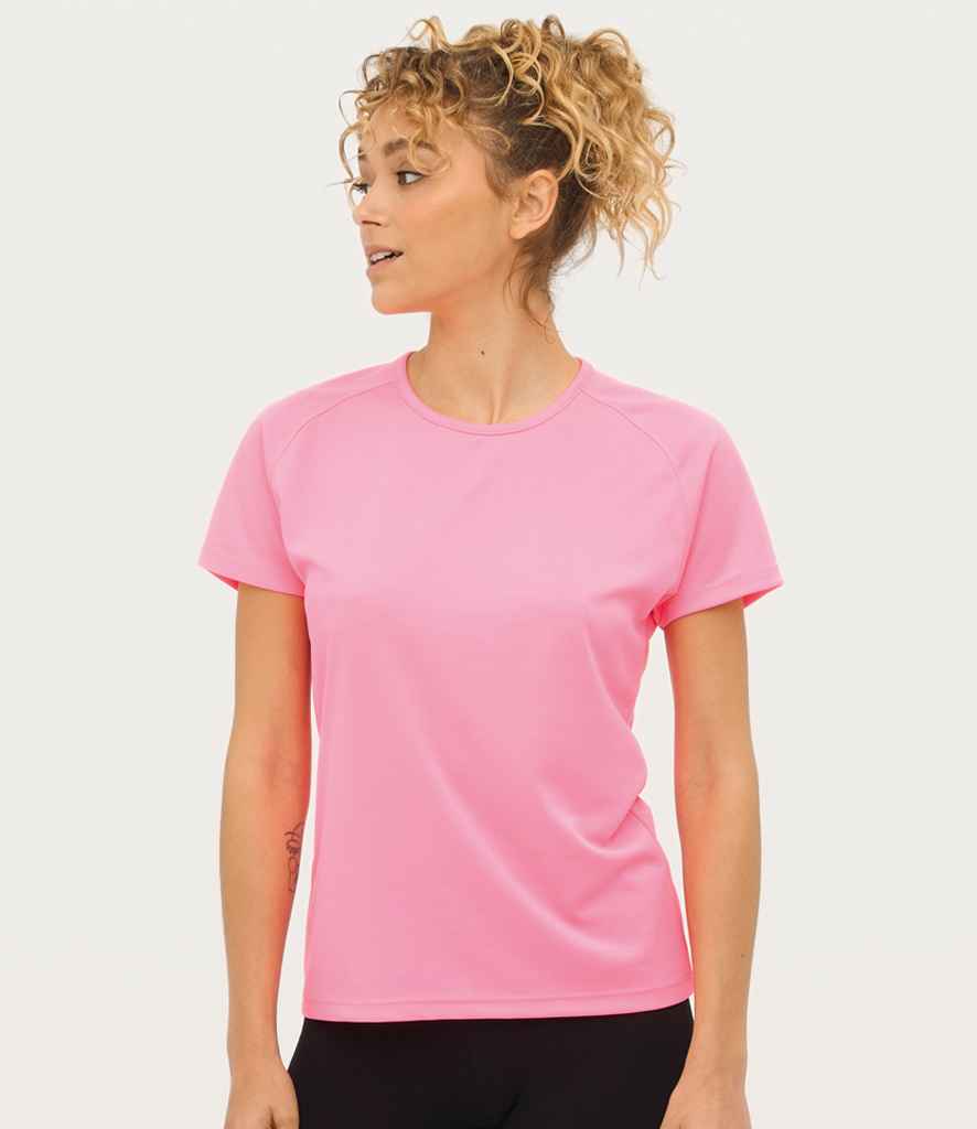 SOL'S Ladies Sporty Performance T-Shirt | Neon Pink
