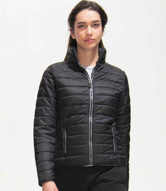 SOL'S Ladies Ride Padded Jacket | Black