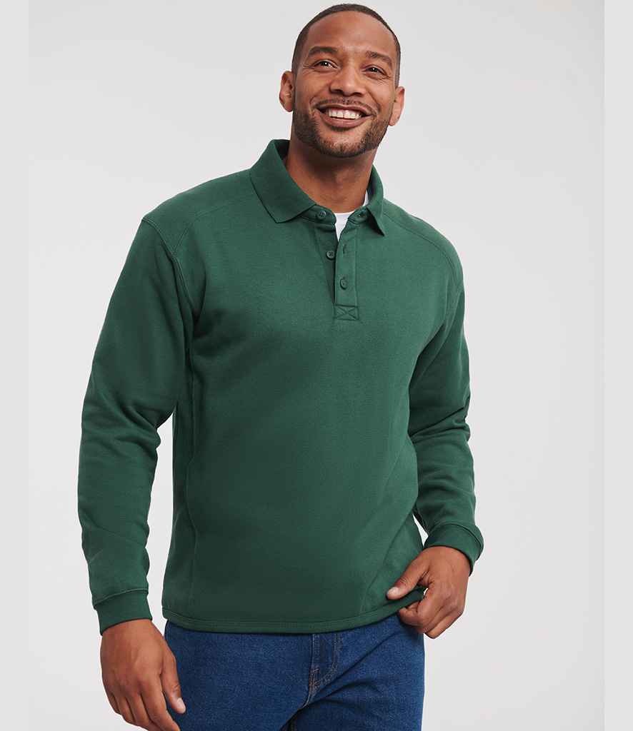 Russell Athletic Heavy Duty Collar Sweatshirt | Bottle Green