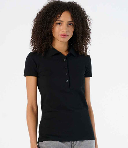 SOL'S Ladies Phoenix Piqué Polo Shirt | Black