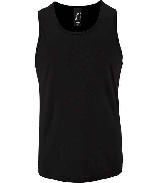 SOL'S Sporty Performance Tank Top | Black