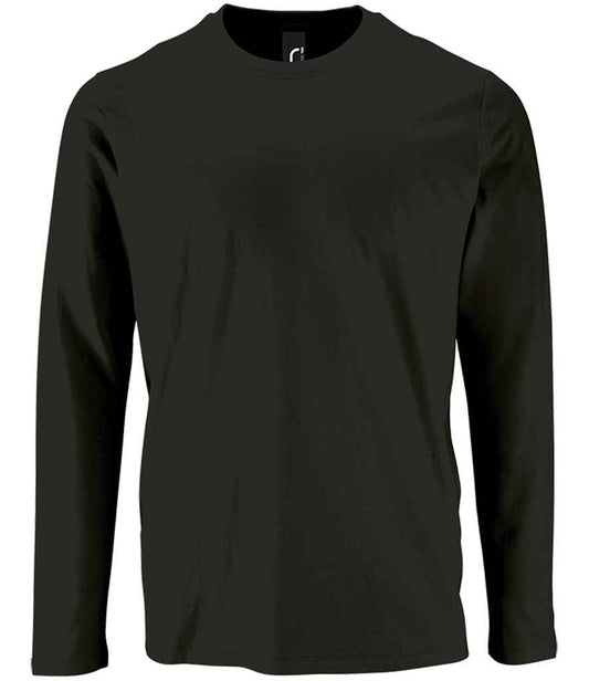 SOL'S Imperial Long Sleeve T-Shirt | Deep Black