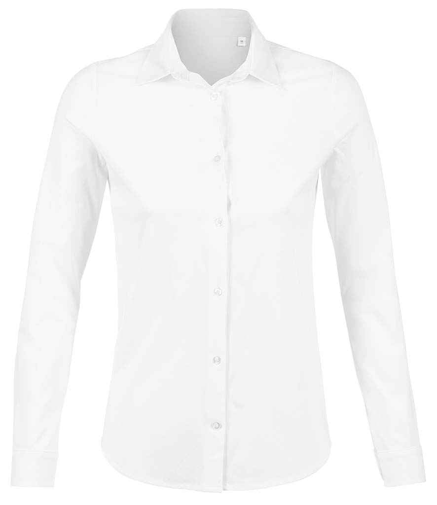 NEOBLU Ladies Balthazar Jersey Long Sleeve Shirt | Optic White