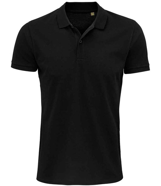 SOL'S Planet Organic Piqué Polo Shirt | Black