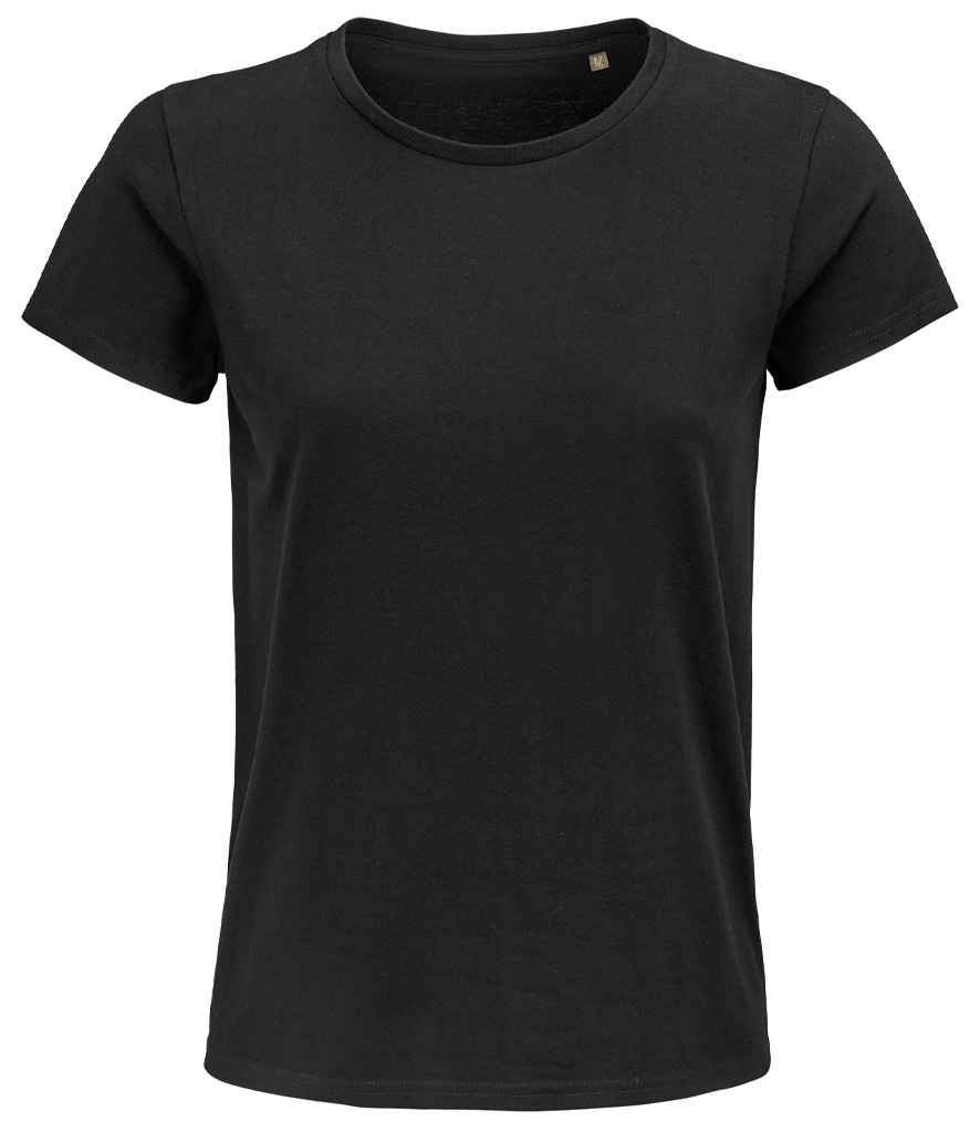 SOL'S Ladies Pioneer Organic T-Shirt | Deep Black