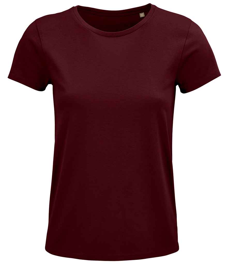 SOL'S Ladies Crusader Organic T-Shirt | Burgundy