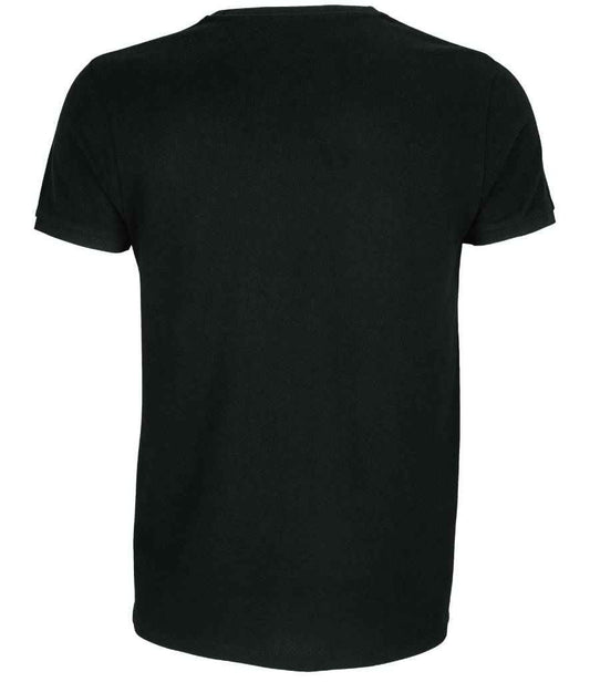 NEOBLU Unisex Loris Organic Piqué T-Shirt | Deep Black