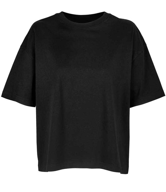 SOL'S Ladies Boxy Oversized Organic T-Shirt | Deep Black