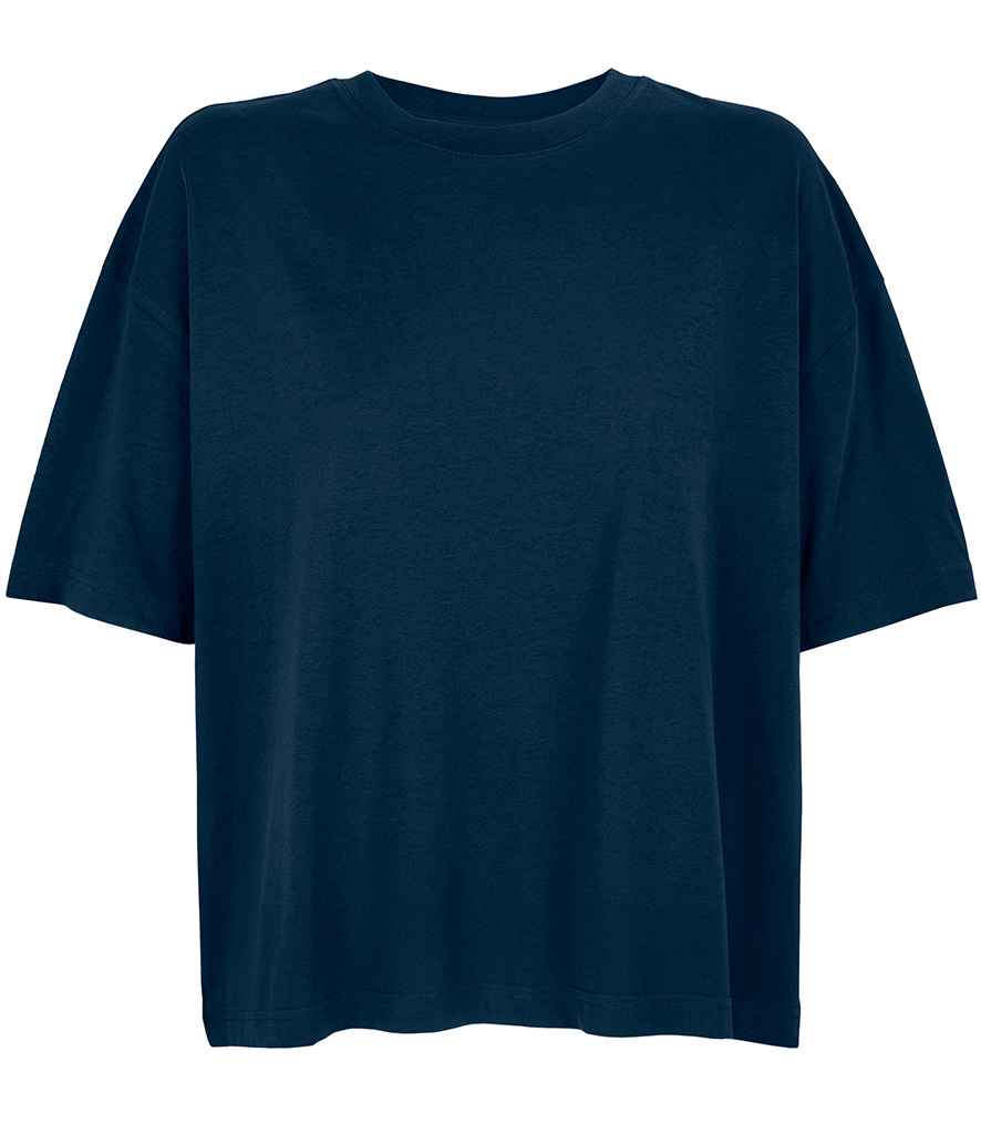 SOL'S Ladies Boxy Oversized Organic T-Shirt | French Navy