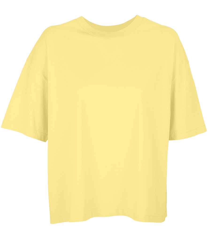 SOL'S Ladies Boxy Oversized Organic T-Shirt | Light Yellow