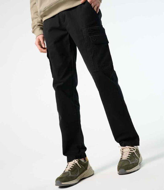 SOL'S Docker Stretch Cargo Trousers | Black