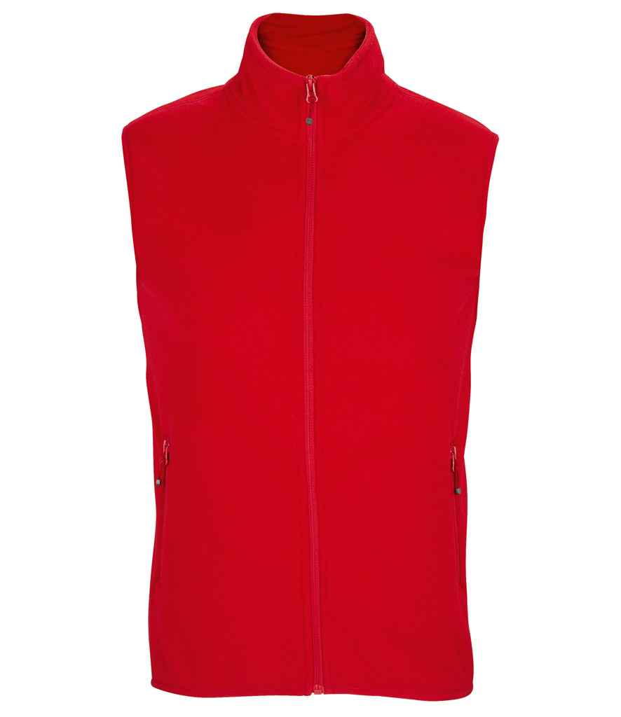 SOL'S Unisex Factor Recycled Micro Fleece Bodywarmer | Red