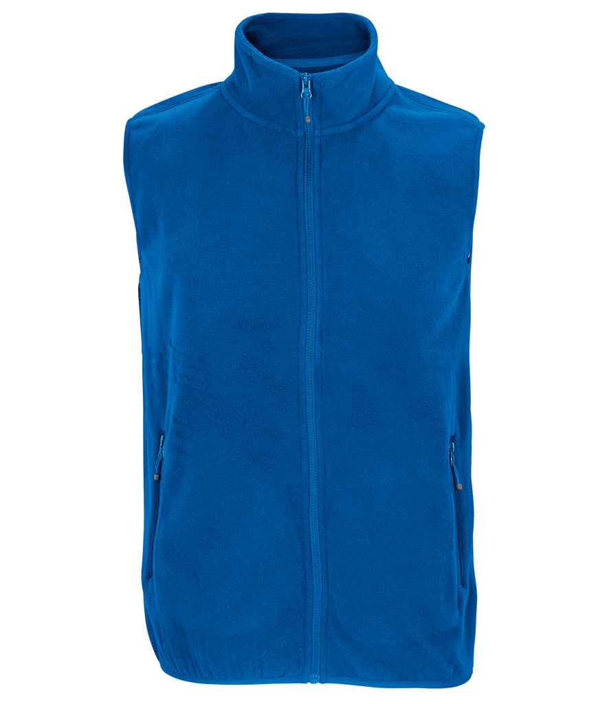 SOL'S Unisex Factor Recycled Micro Fleece Bodywarmer | Royal Blue
