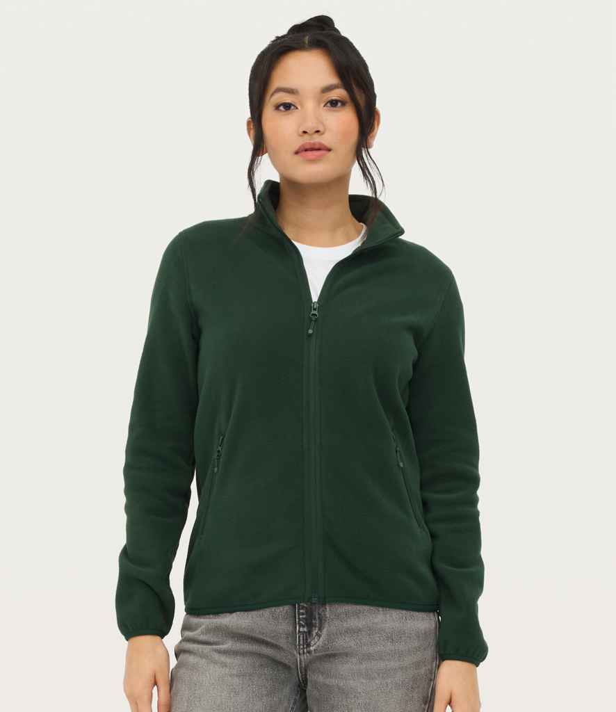 SOL'S Ladies Factor Recycled Micro Fleece Jacket | Forest Green