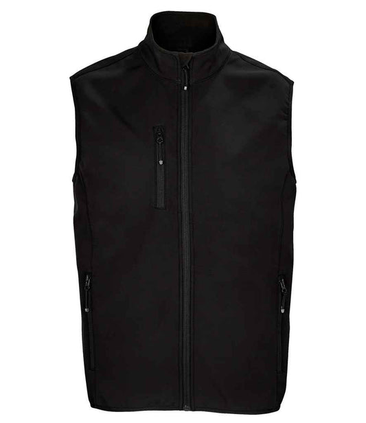 SOL'S Falcon Recycled Soft Shell Bodywarmer | Black