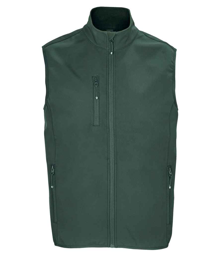 SOL'S Falcon Recycled Soft Shell Bodywarmer | Forest Green