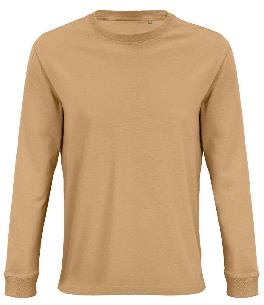 SOL'S Unisex Pioneer Long Sleeve T-Shirt | Dark Beige