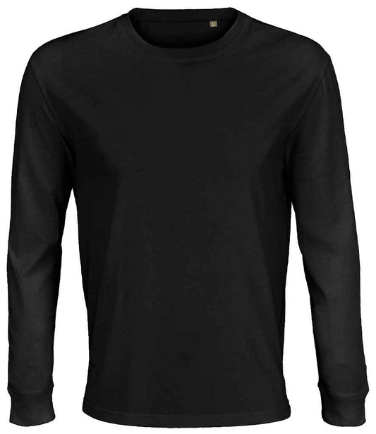 SOL'S Unisex Pioneer Long Sleeve T-Shirt | Deep Black