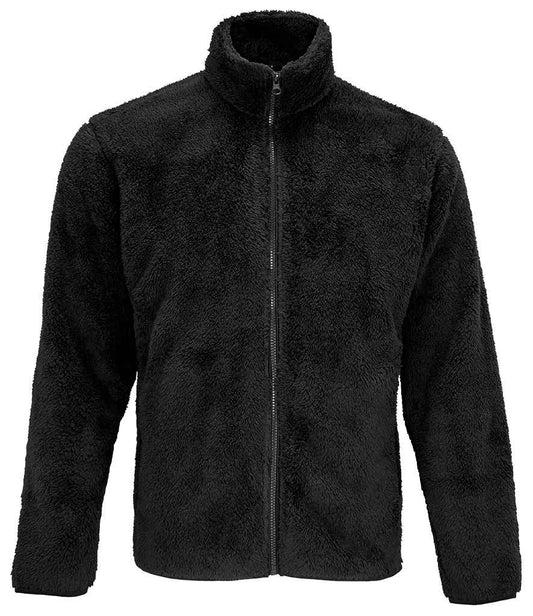 SOL'S Unisex Finch Fluffy Jacket | Black