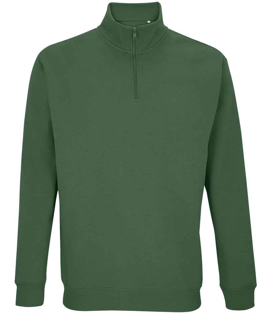 SOL'S Unisex Conrad 1/4 Zip Sweatshirt | Bottle Green