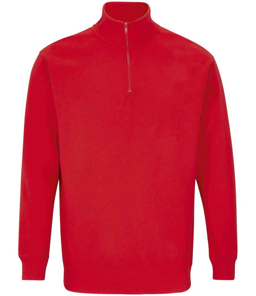 SOL'S Unisex Conrad 1/4 Zip Sweatshirt | Bright Red