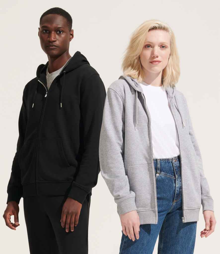 SOL'S Unisex Calipso Full Zip Hoodie | Black
