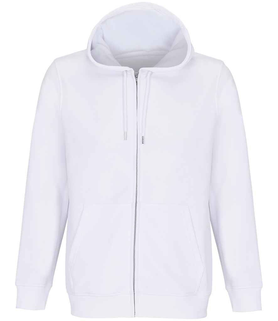 SOL'S Unisex Calipso Full Zip Hoodie | White