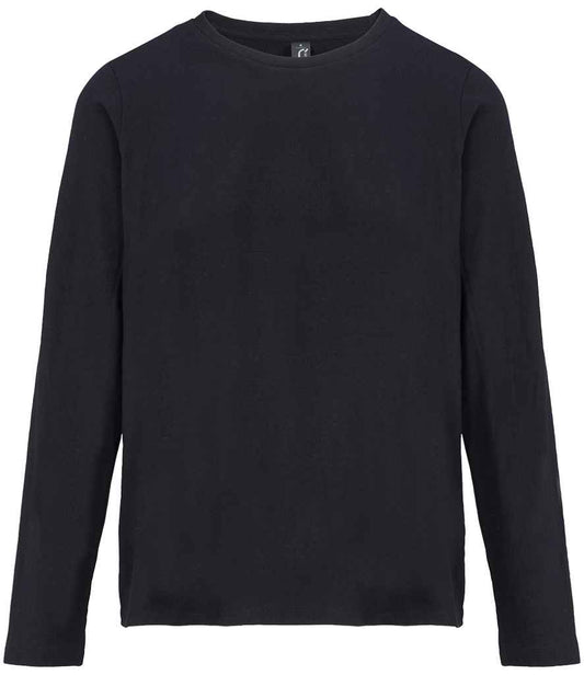 SOL'S Ladies Monarch Long Sleeve T-Shirt | Deep Black