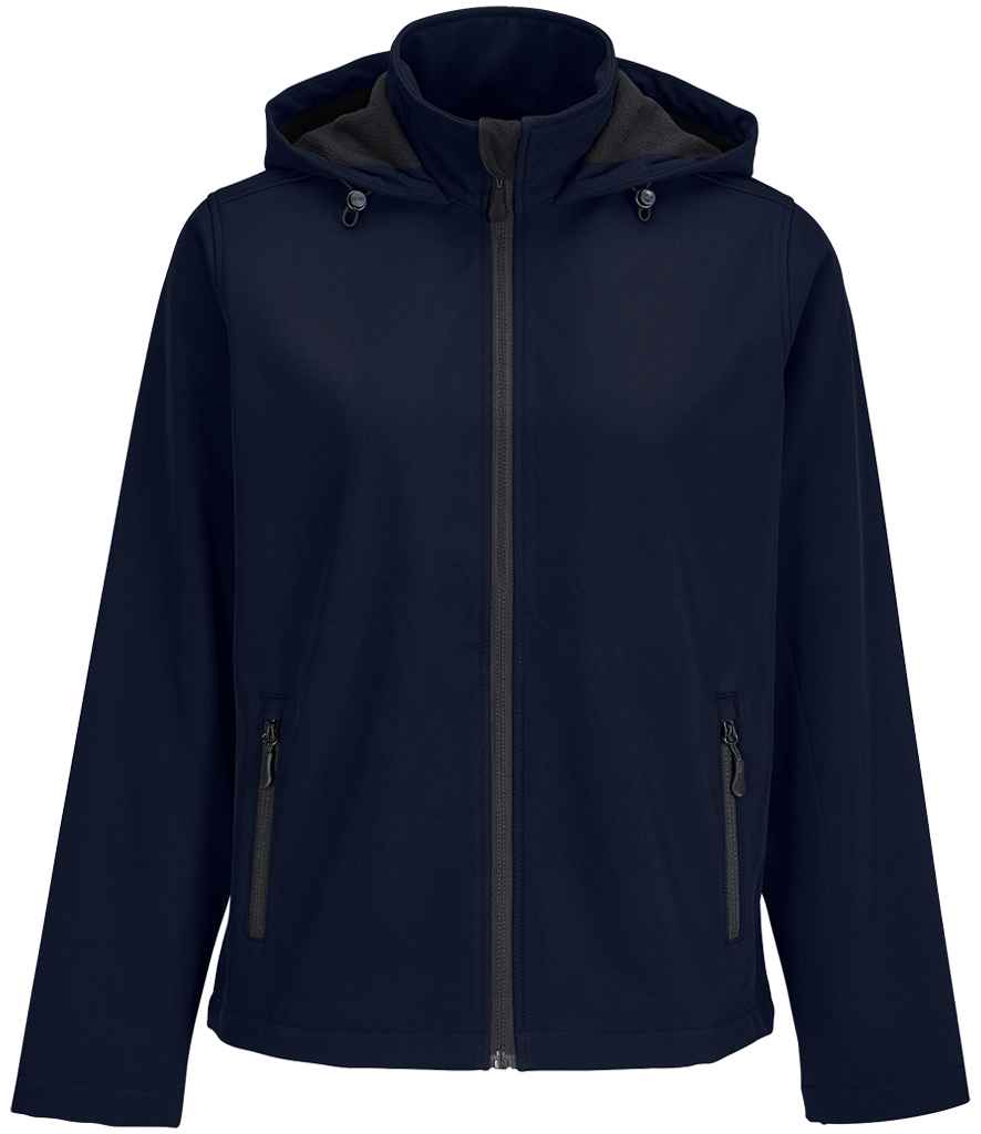 SOL'S Ladies Race Hooded Soft Shell Jacket | French Navy