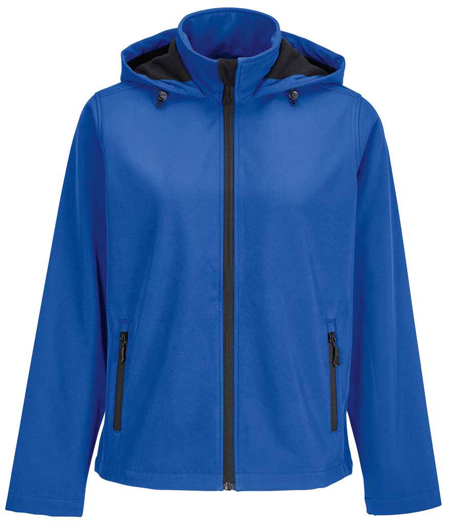 SOL'S Ladies Race Hooded Soft Shell Jacket | Royal Blue