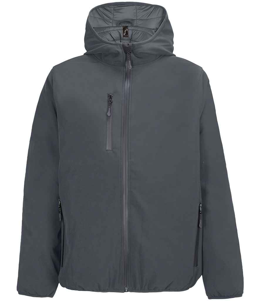 SOL'S Falcon Padded Soft Shell Jacket | Charcoal
