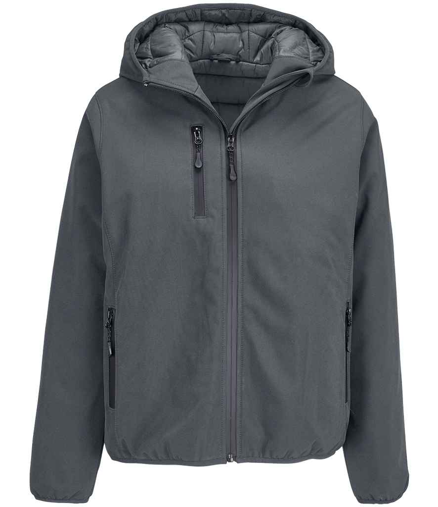SOL'S Ladies Falcon Padded Soft Shell Jacket | Charcoal