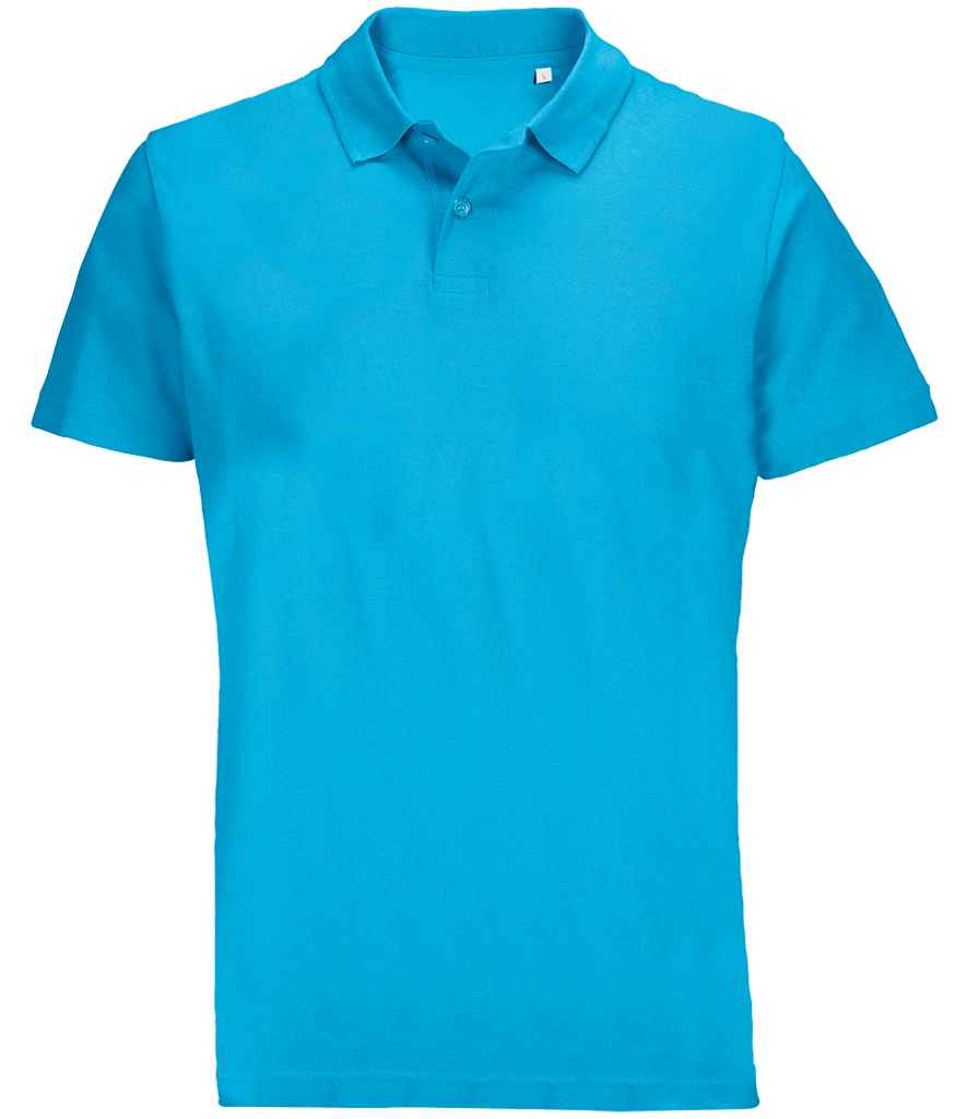 SOL'S Unisex Pulse Twin Piqué Polo Shirt | Aqua