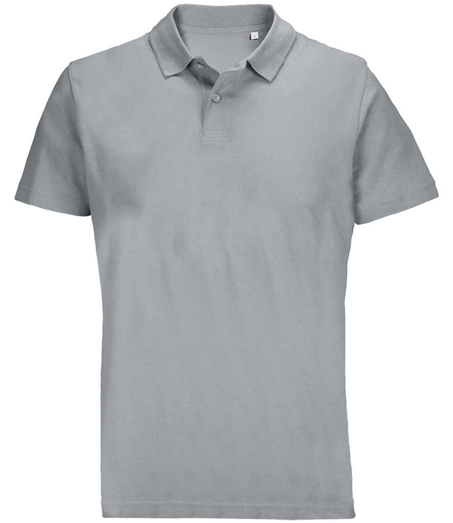 SOL'S Unisex Pulse Twin Piqué Polo Shirt | Pure Grey