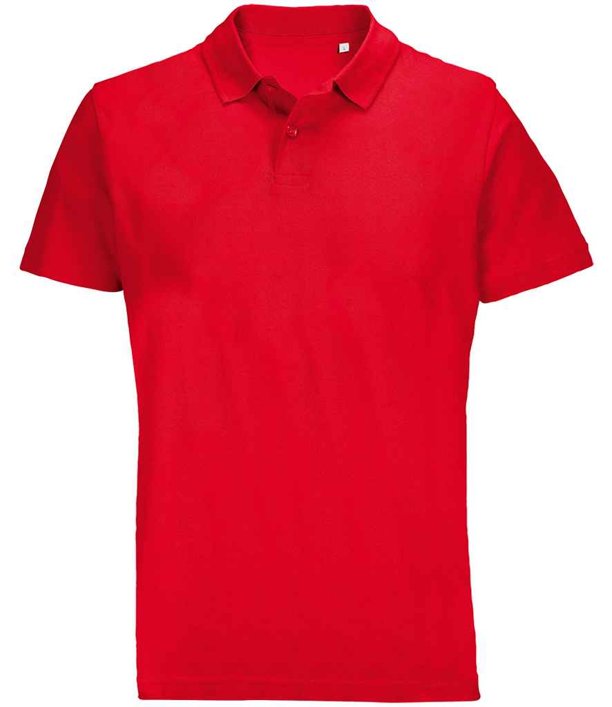 SOL'S Unisex Pulse Twin Piqué Polo Shirt | Red