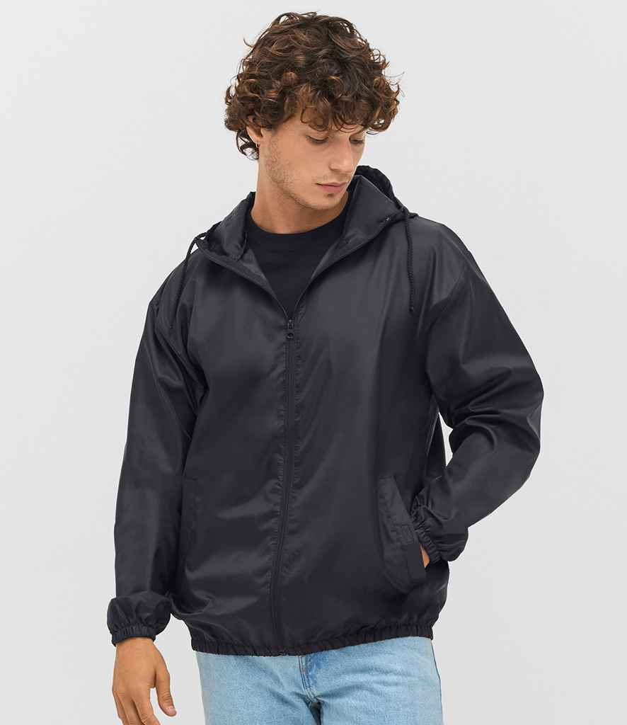 SOL'S Shield Unisex Windbreaker Jacket | Black