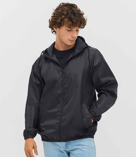 SOL'S Shield Unisex Windbreaker Jacket | Black