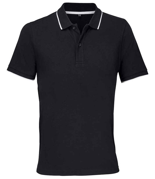 SOL'S Unisex Palermo Polo Shirt | Black/White