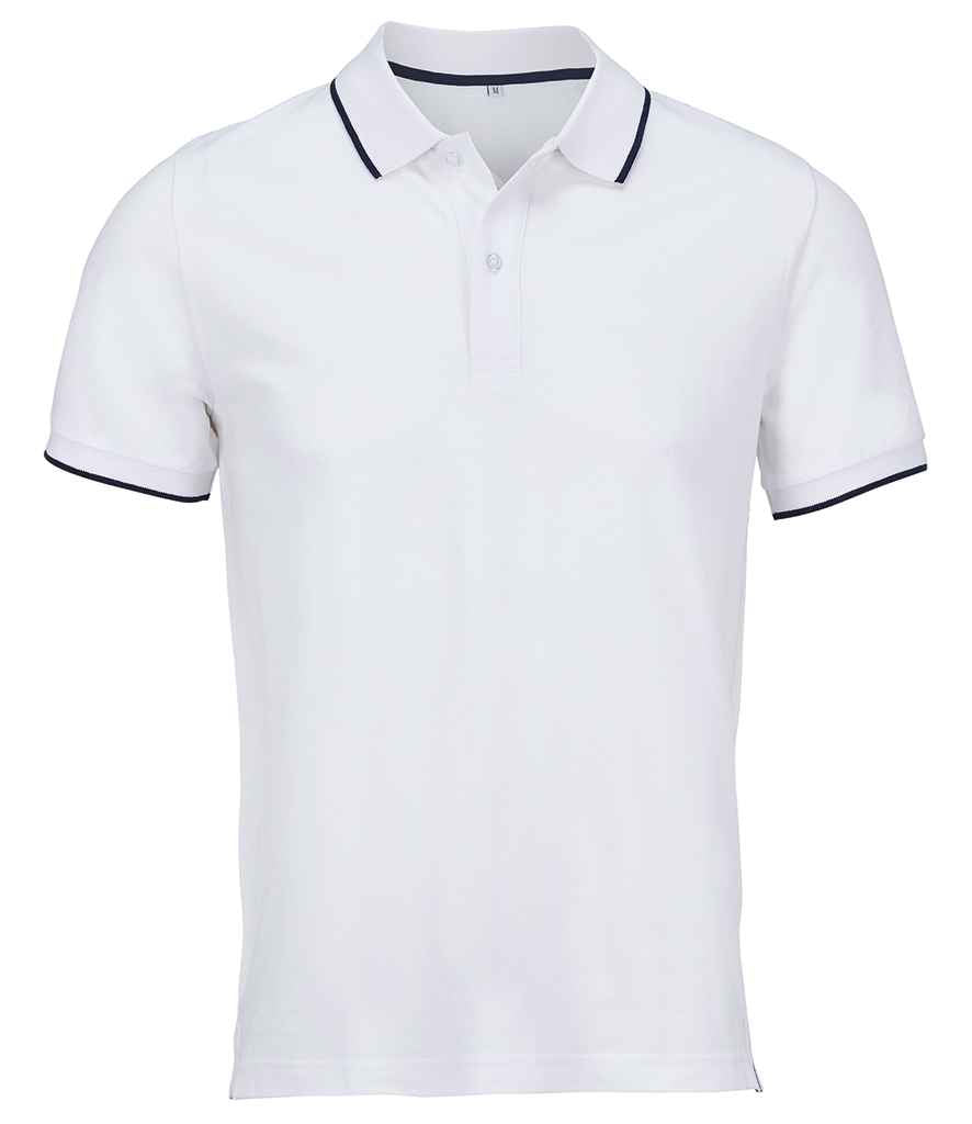 SOL'S Unisex Palermo Polo Shirt | White/French Navy