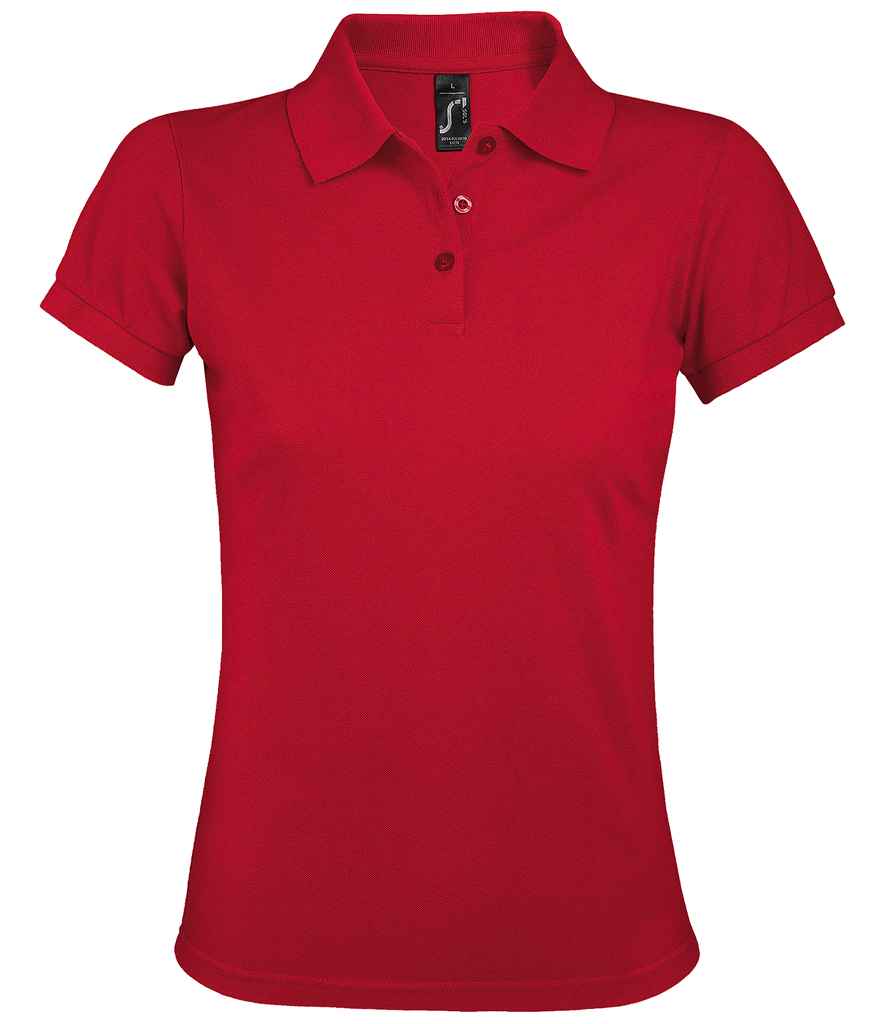 SOL'S Ladies Prime Poly/Cotton Piqué Polo Shirt | Red