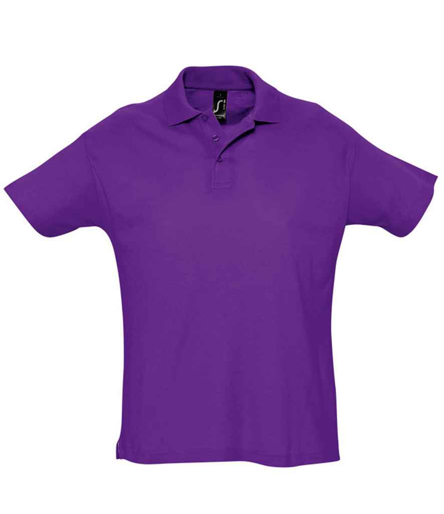 SOL'S Summer II Cotton Piqué Polo Shirt | Dark Purple