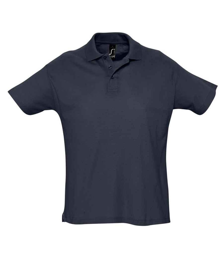SOL'S Summer II Cotton Piqué Polo Shirt | Navy