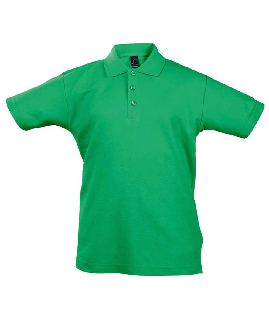 SOL'S Kids Summer II Cotton Piqué Polo Shirt | Kelly Green