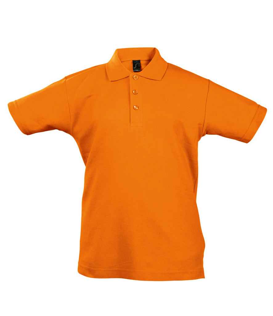 SOL'S Kids Summer II Cotton Piqué Polo Shirt | Orange