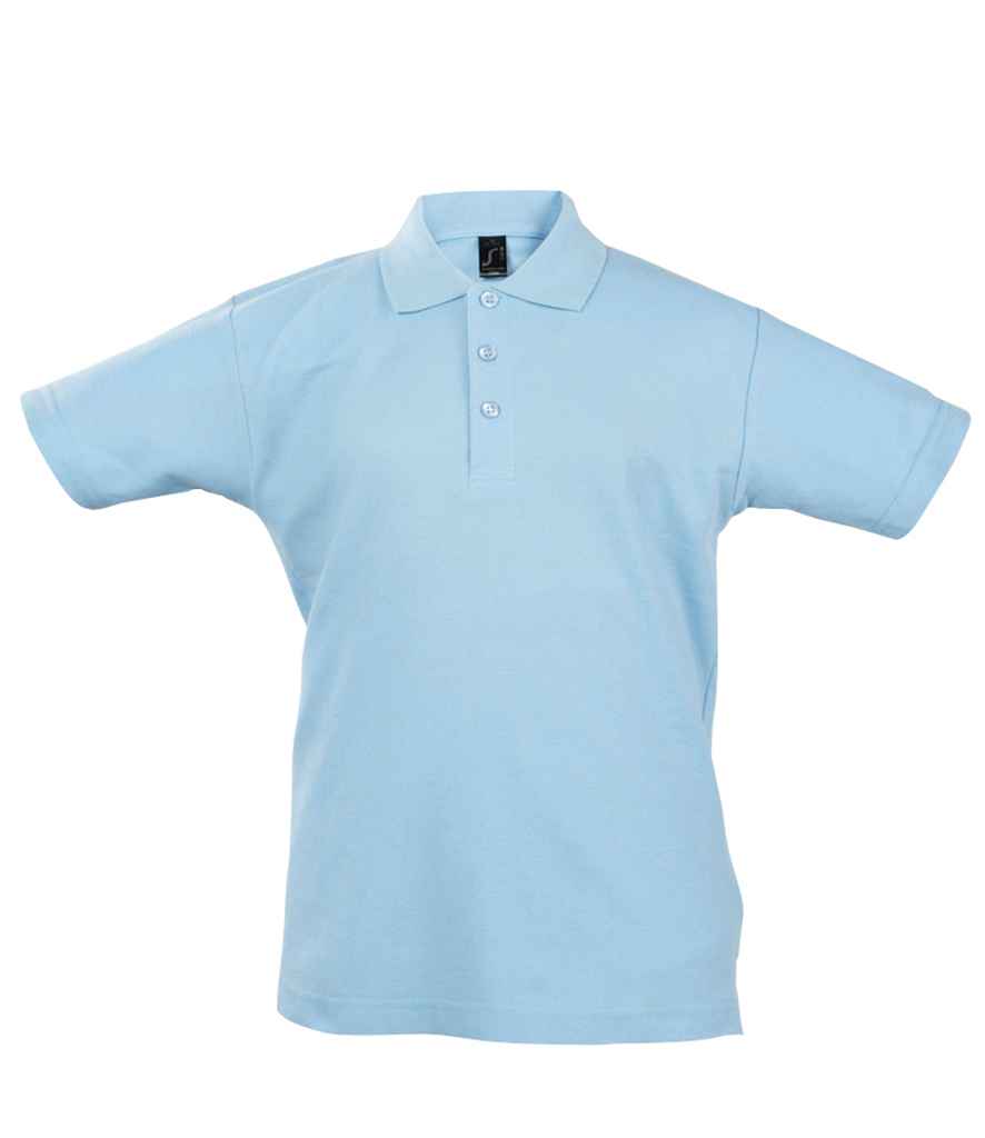 SOL'S Kids Summer II Cotton Piqué Polo Shirt | Sky Blue