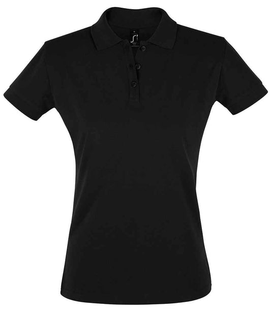 SOL'S Ladies Perfect Cotton Piqué Polo Shirt | Black