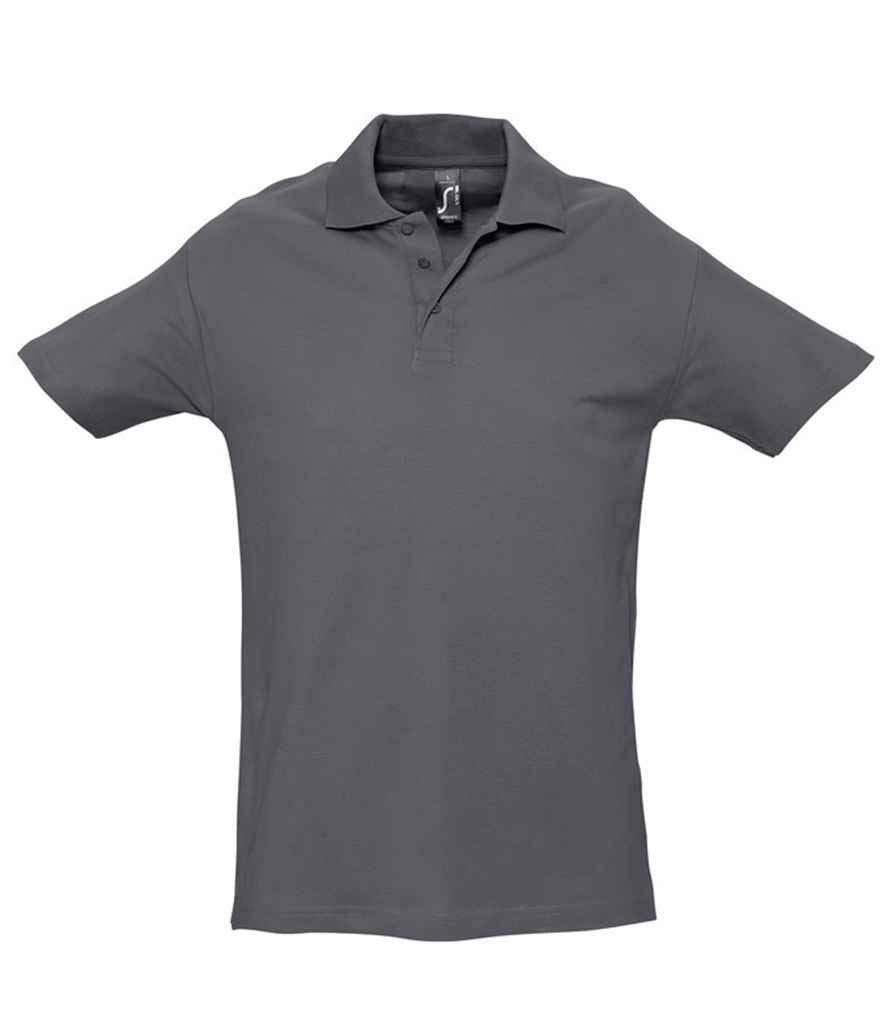 SOL'S Spring II Heavy Cotton Piqué Polo Shirt | Mouse Grey