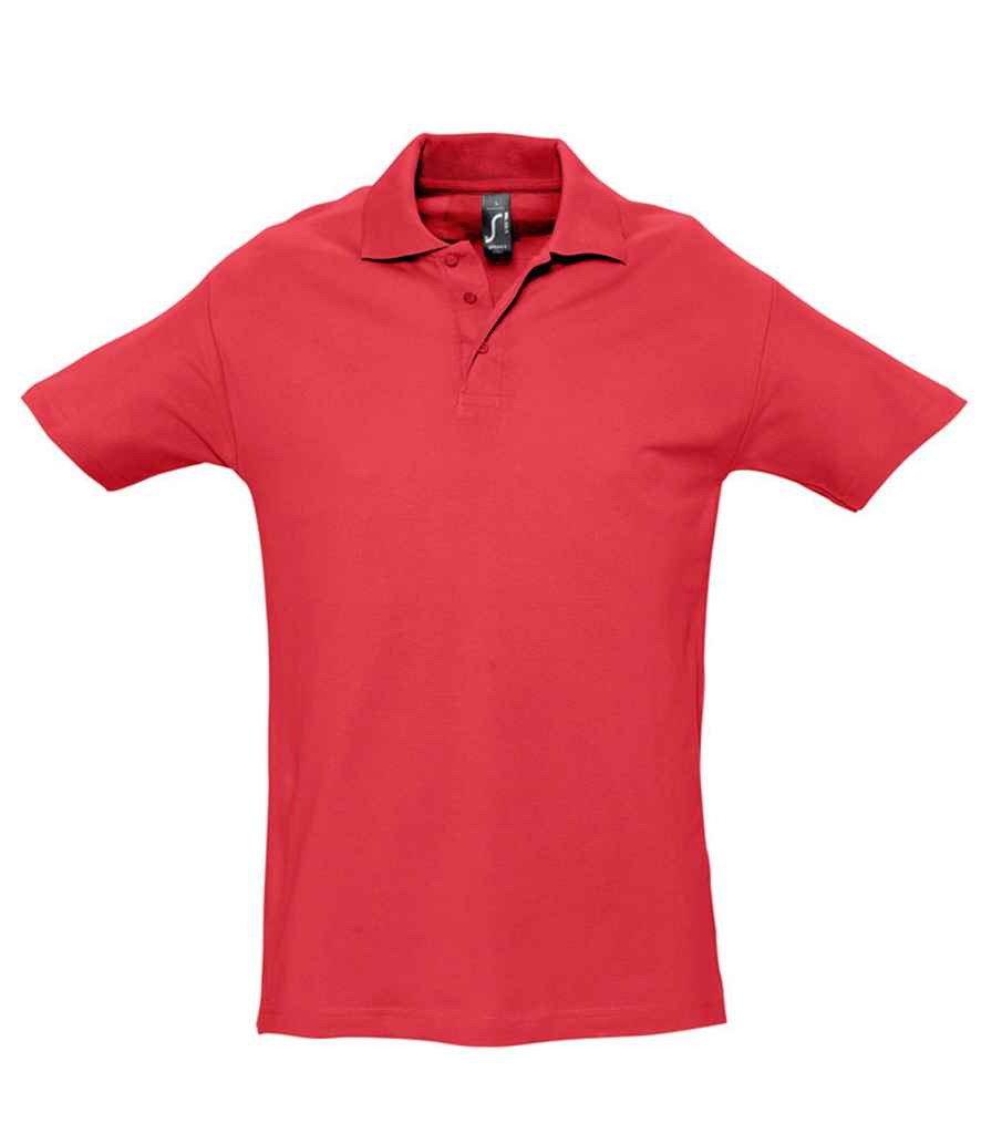 SOL'S Spring II Heavy Cotton Piqué Polo Shirt | Red