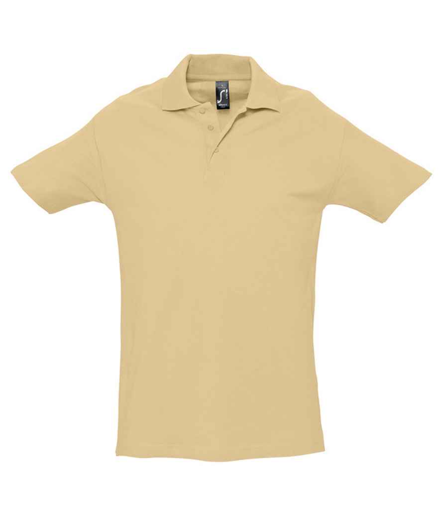 SOL'S Spring II Heavy Cotton Piqué Polo Shirt | Sand