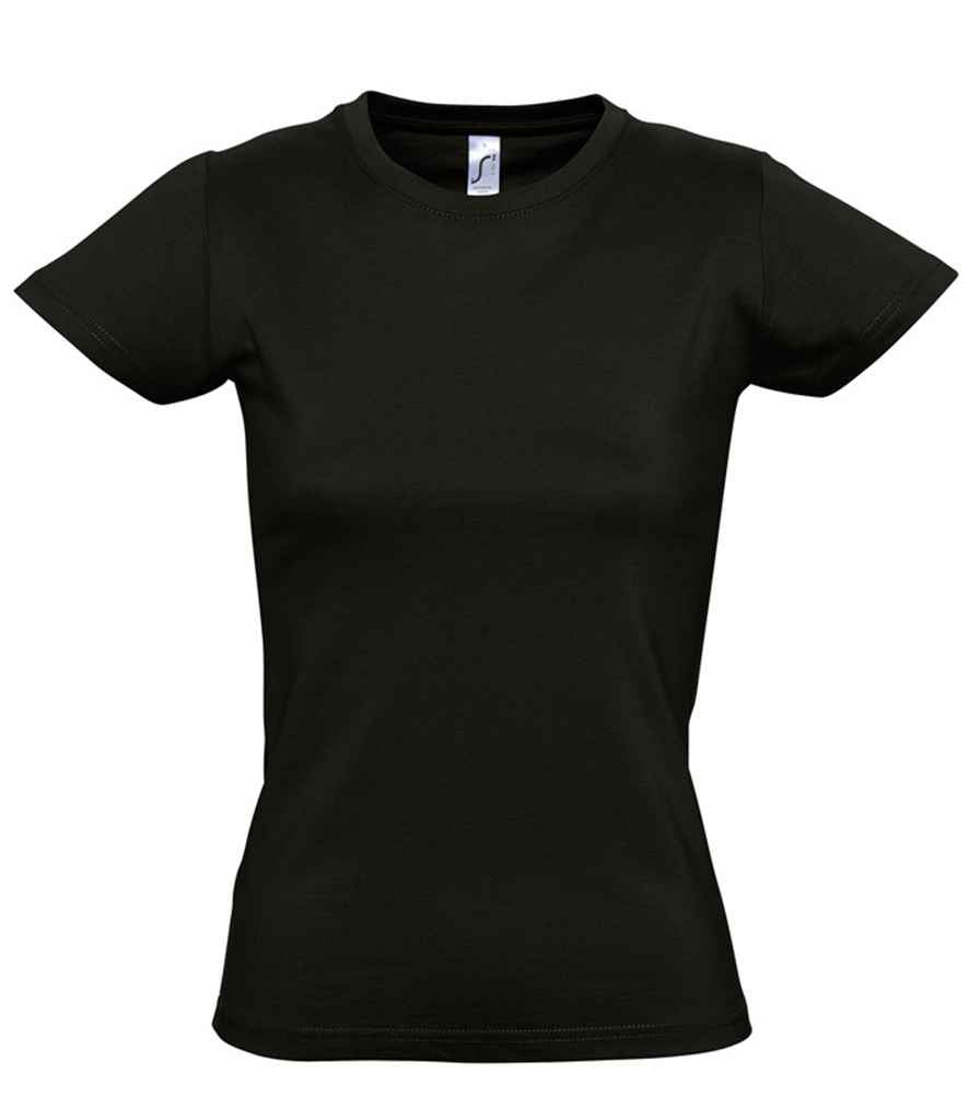 SOL'S Ladies Imperial Heavy T-Shirt | Deep Black